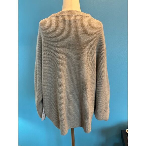 NWT Spiritual Gangster JOLIE Sweater Gray Oversized Wool Cotton XL RTL $148.00 - Picture 7 of 8